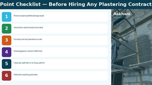 How to Find Machine Plastering Contractors in India