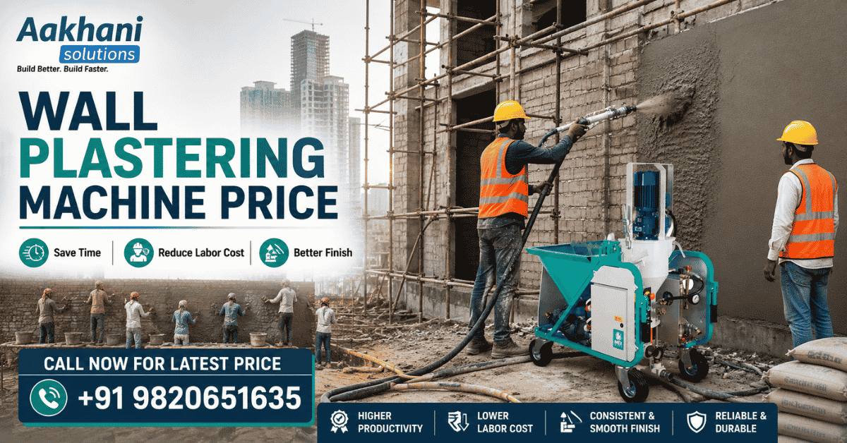 Wall Plastering Machine Price
