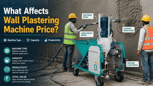 Wall Plastering Machine Price in India